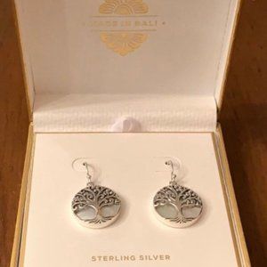 Annika Witt Sterling MOP Tree of Life Earrings